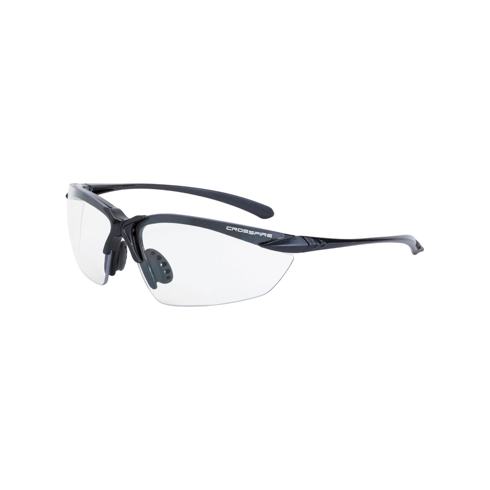 Sniper Premium Safety Eyewear - Matte Black Frame - Clear Lens