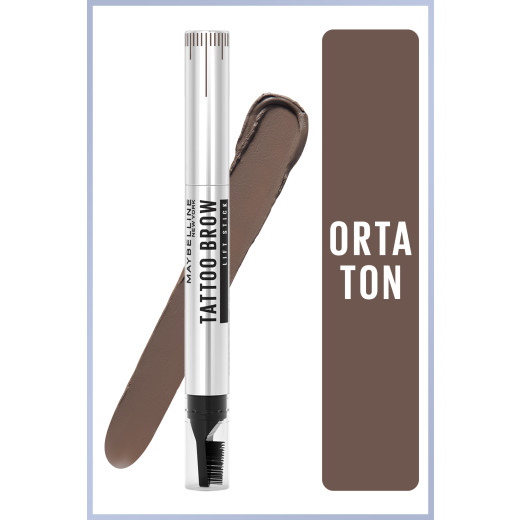 maybelline new york tattoo brow lift kaş kalemi- 03 medium brown (orta ton)