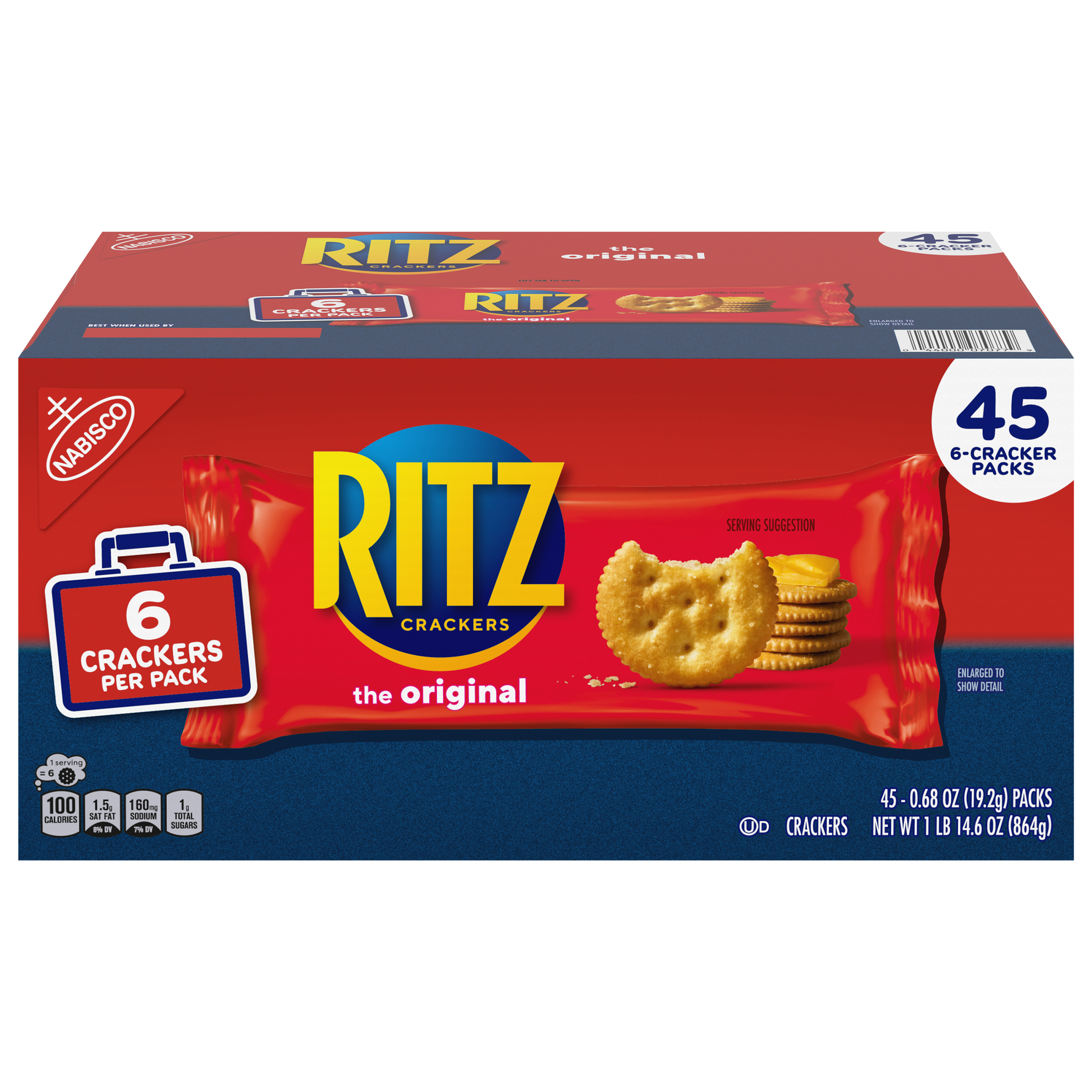 RITZ Original Crackers, 45 Snack Packs-thumbnail-0