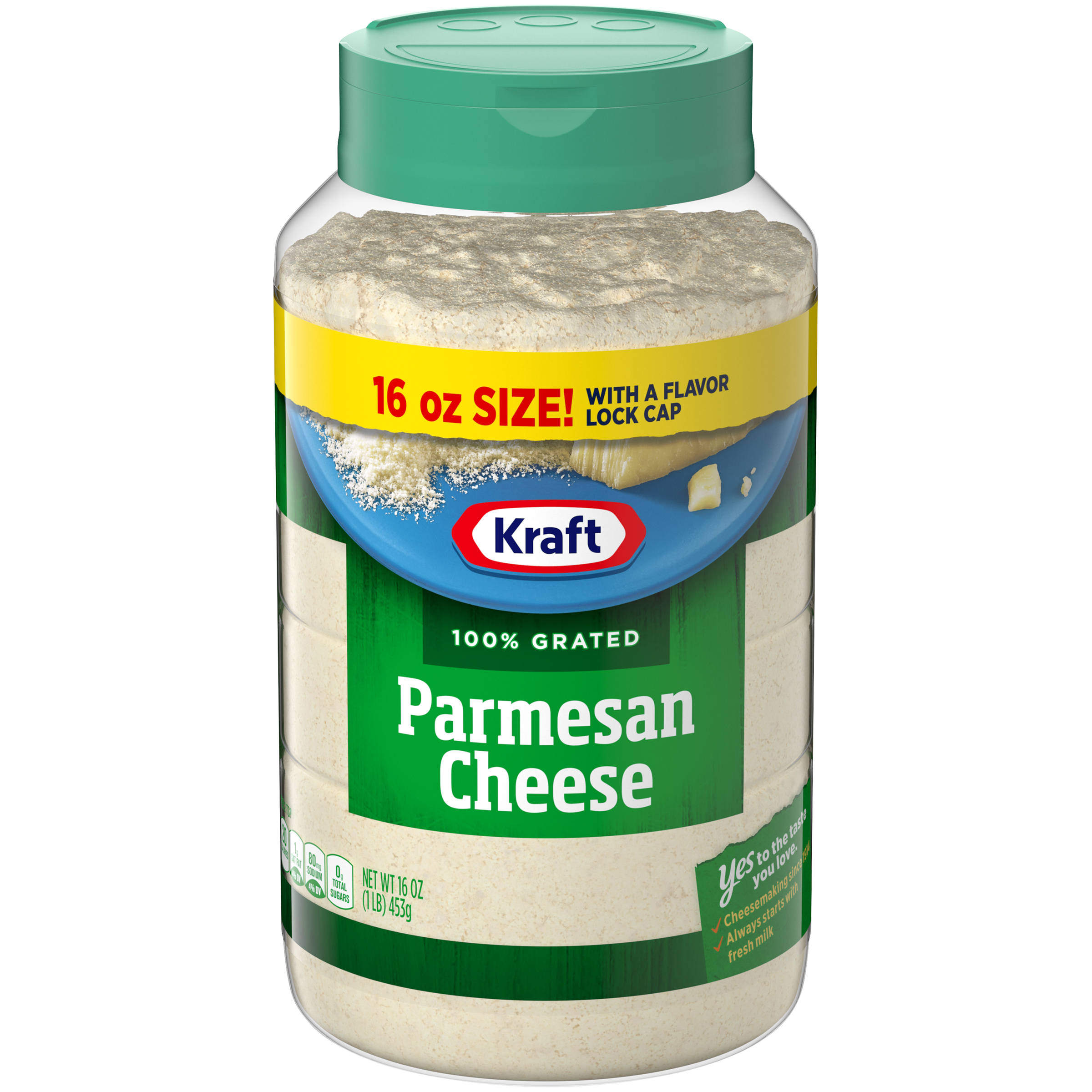 Kraft 100 Grated Parmesan Cheese Shaker, 16 oz Bottle My Food and Family