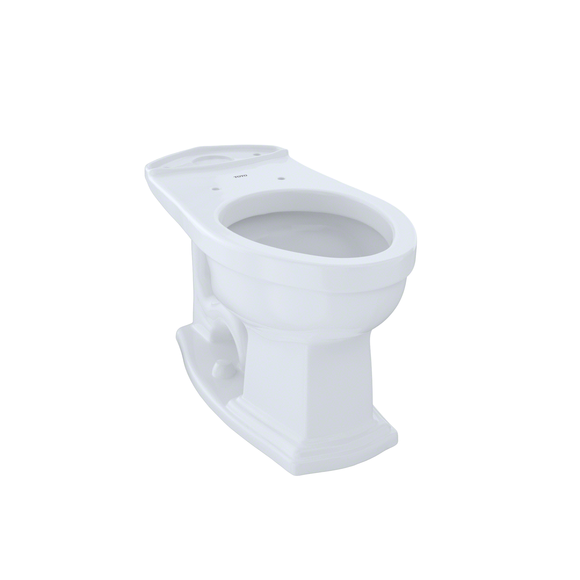 TOTO Eco Clayton and Clayton Universal Height Elongated Toilet Bowl, Cotton White, Vitreous China, C784EF#01