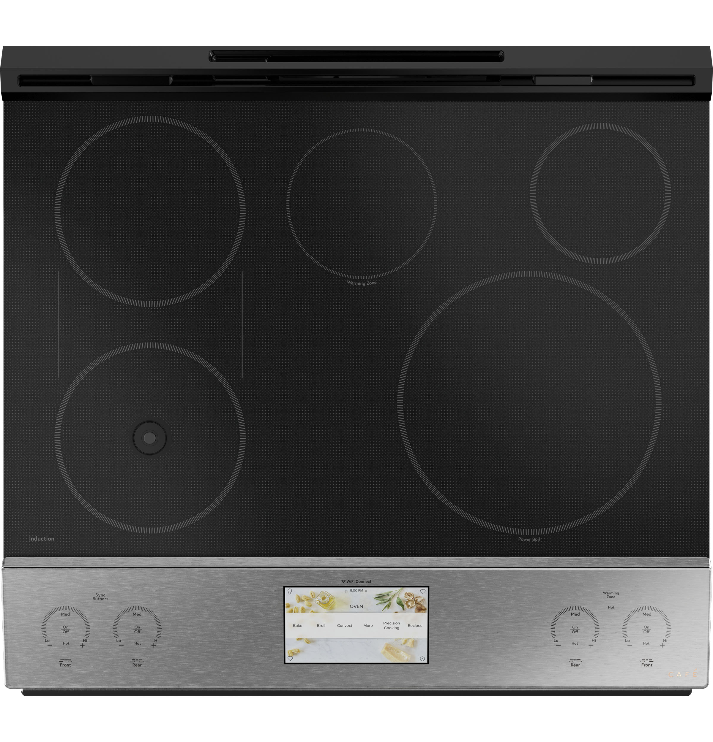 Café™ 30" Platinum Glass Slide in Induction Range view 3