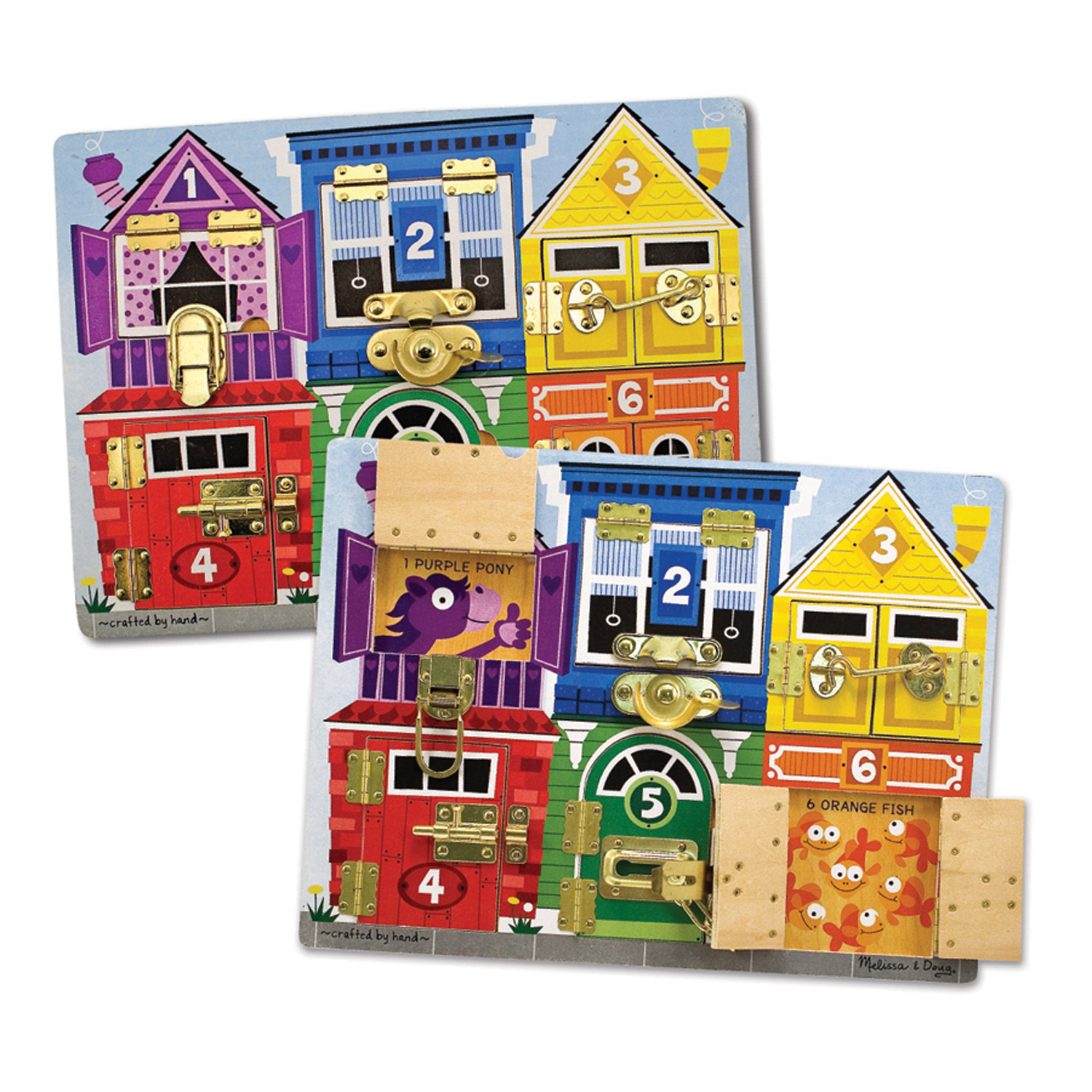 Melissa & Doug Latches Wooden Learning Board