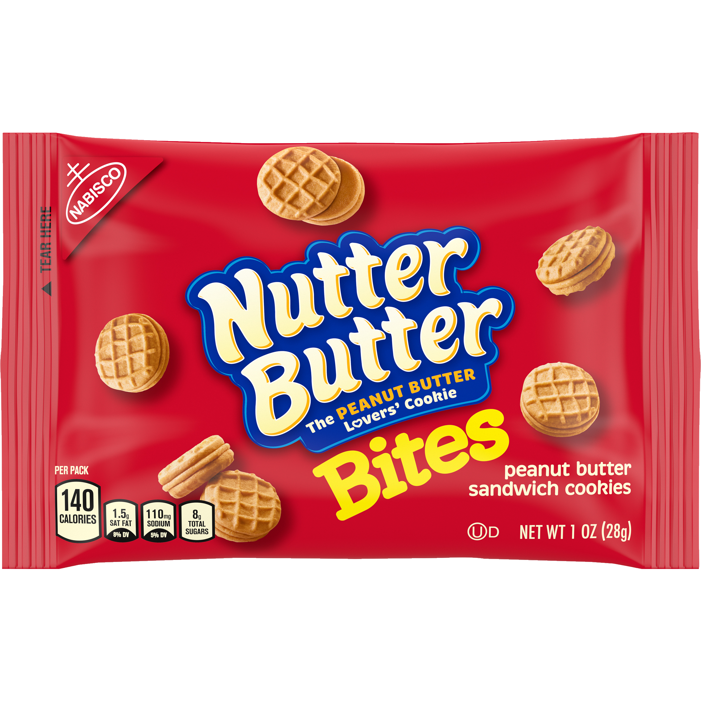 Nutter Butter Bites Peanut Butter Sandwich Cookies, 1 oz Snack Pack-thumbnail-1