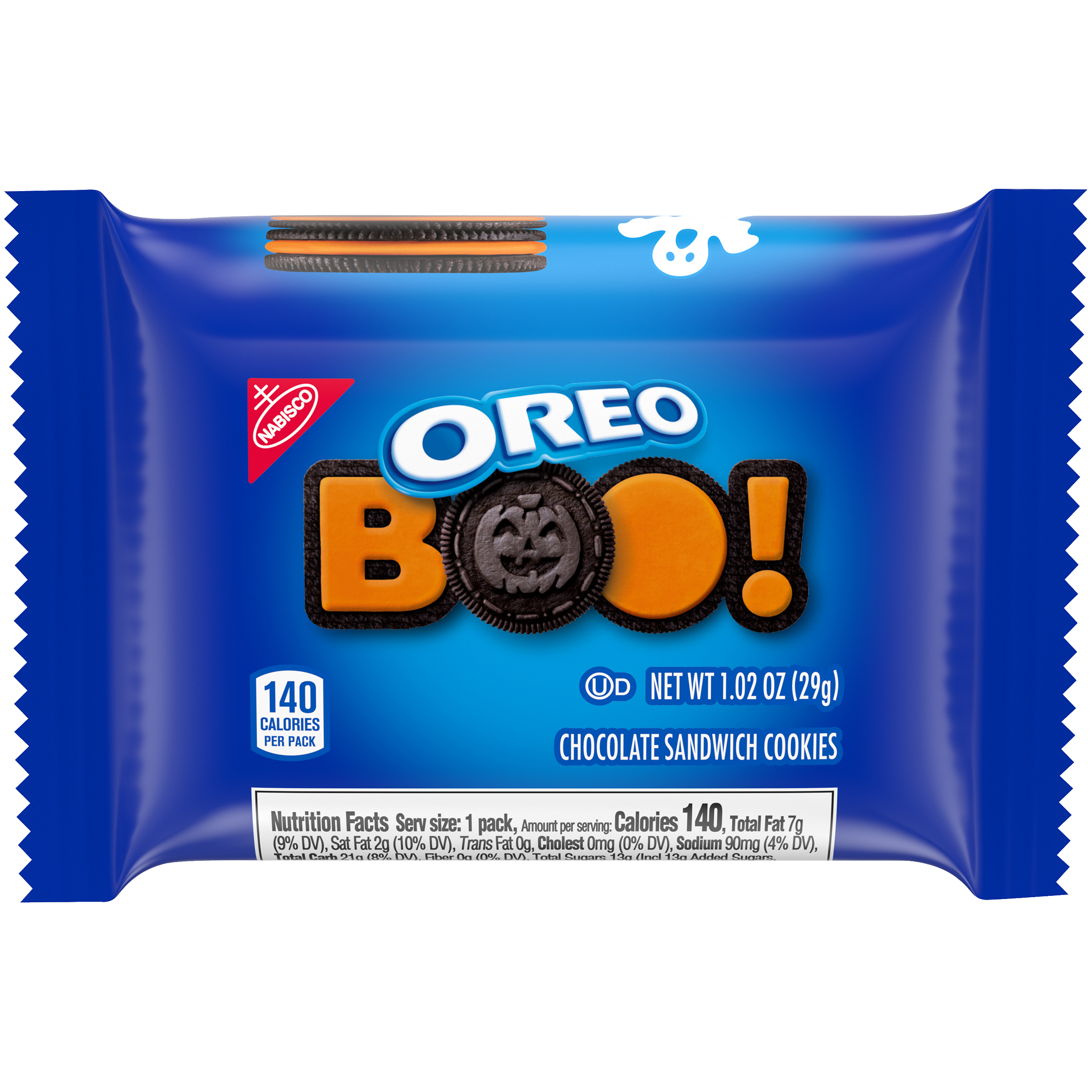 OREO Fall Treats Double Stuf Chocolate Sandwich Cookies and Halloween Cookies Variety Pack, 45 Trick or Treat Bags (2 Cookies Per Snack Pack)-thumbnail-2
