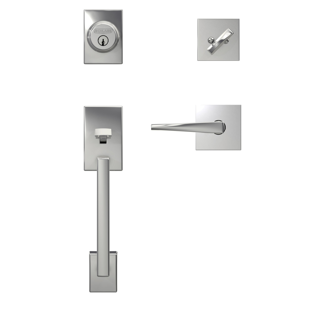 Custom Single Cylinder Handleset and Eller Lever with Collins Trim