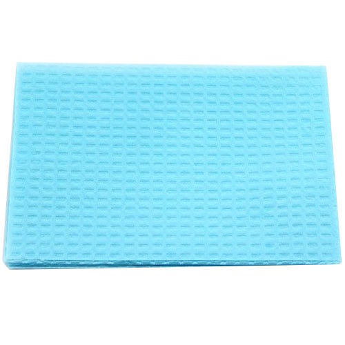 Patient Towel Tissue/Poly 13" x 18" 2-Ply Blue - 500/Case