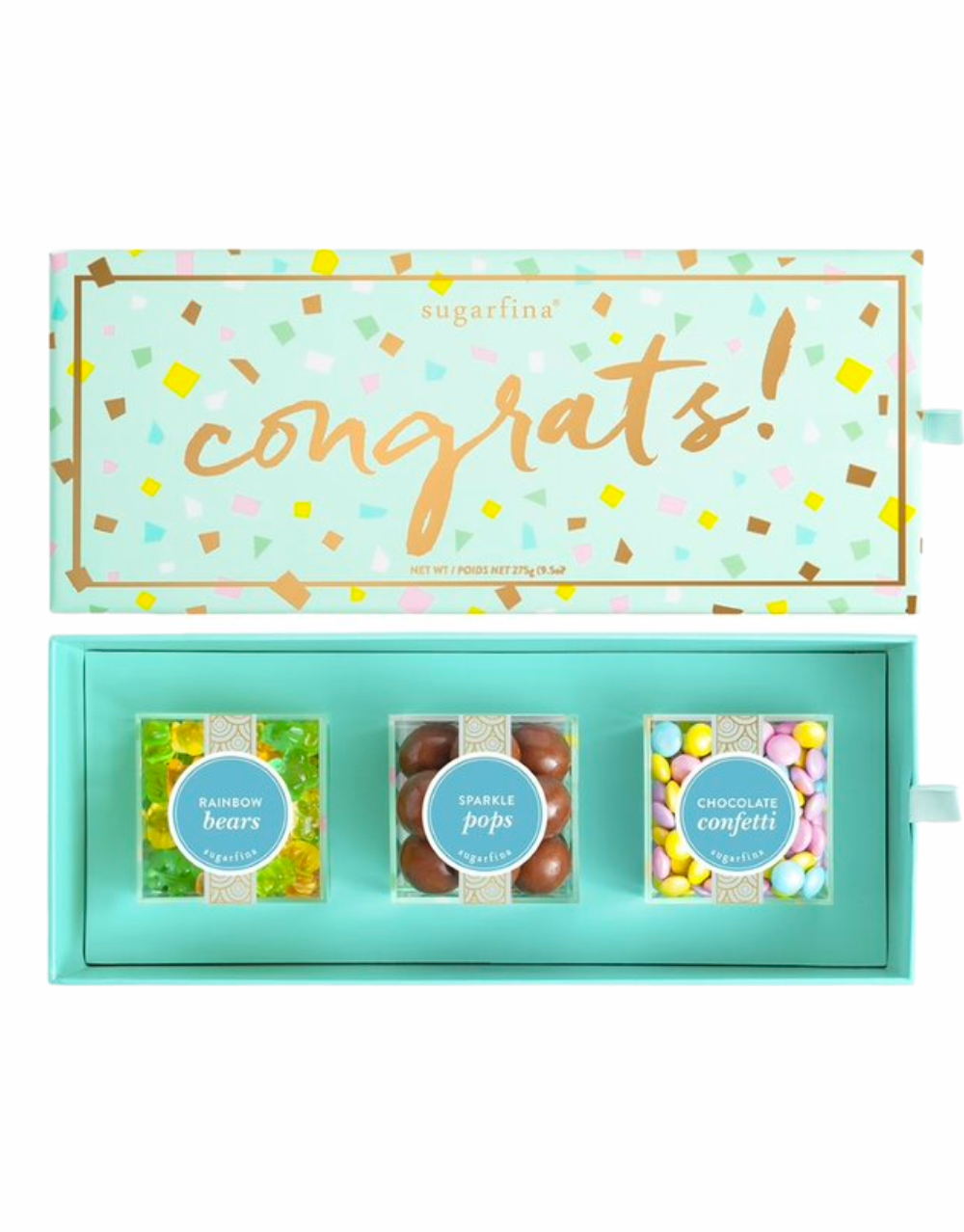 SUGARFINA "CONGRATS" 3 PIECE CANDY BENTO BOX