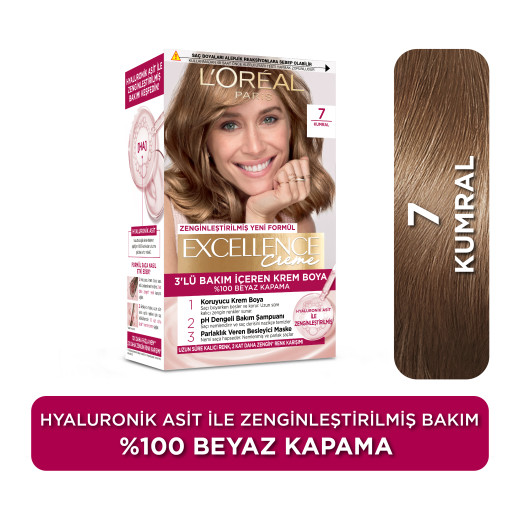 l’oréal paris excellence creme 7 kumral saç boyası 