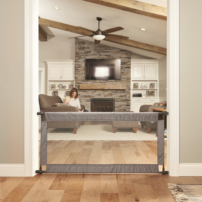 Soft & Wide™ Baby Gate (Emery) Lifestyle Photo Soft & Wide™ Baby Gate (Emery) Lifestyle Photo