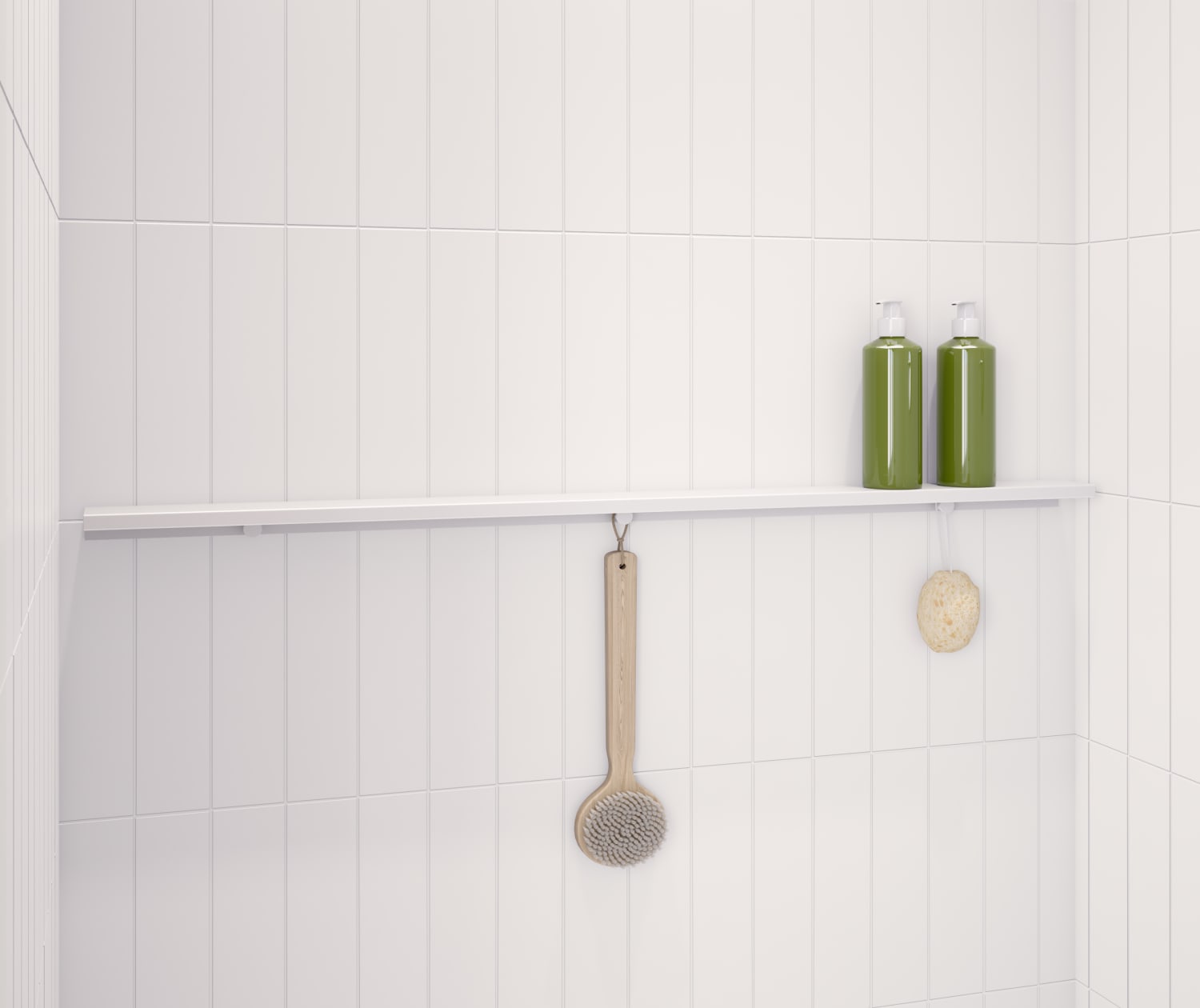 Odile 45 in. Long Shelf in White view 7