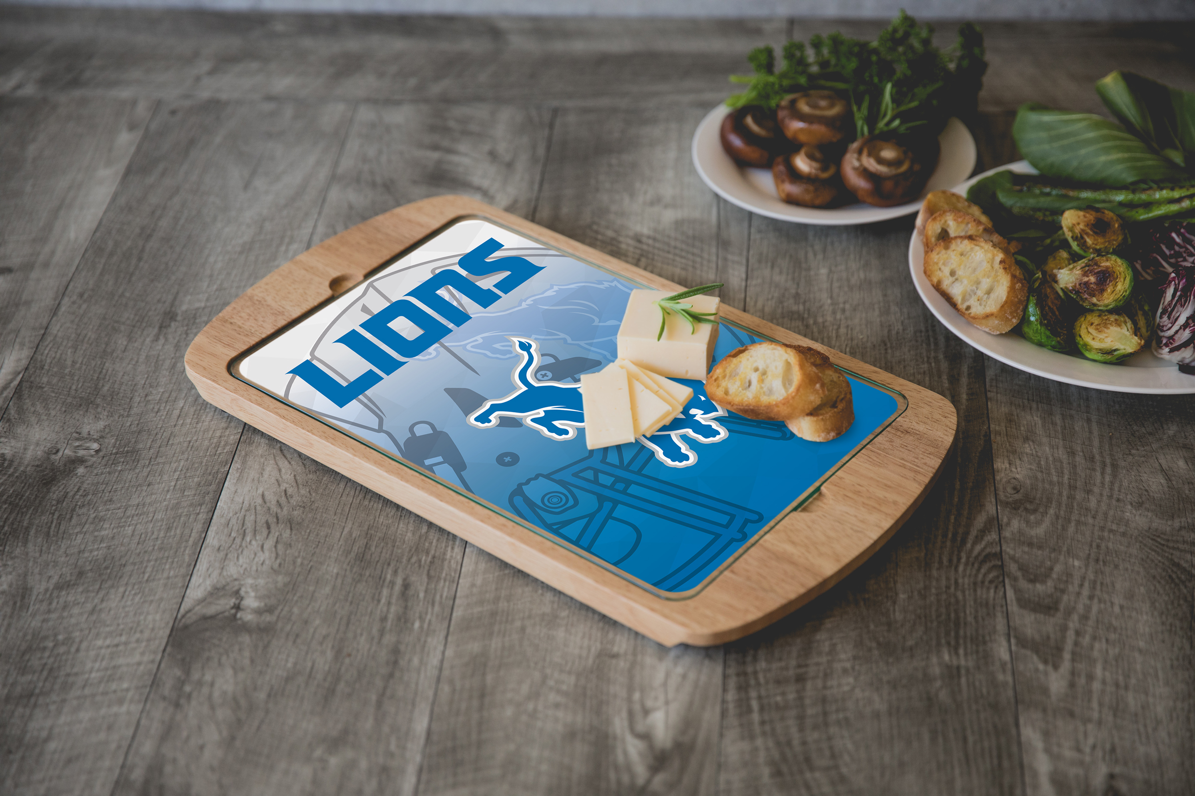 Detroit Lions - Billboard Glass Top Serving Tray
