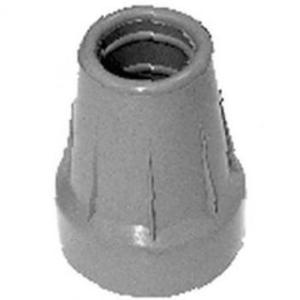 Rubber Cane and Crutch Tips with Metal Insert, Grey, 7/8 Inch Tubing, 10 Pack