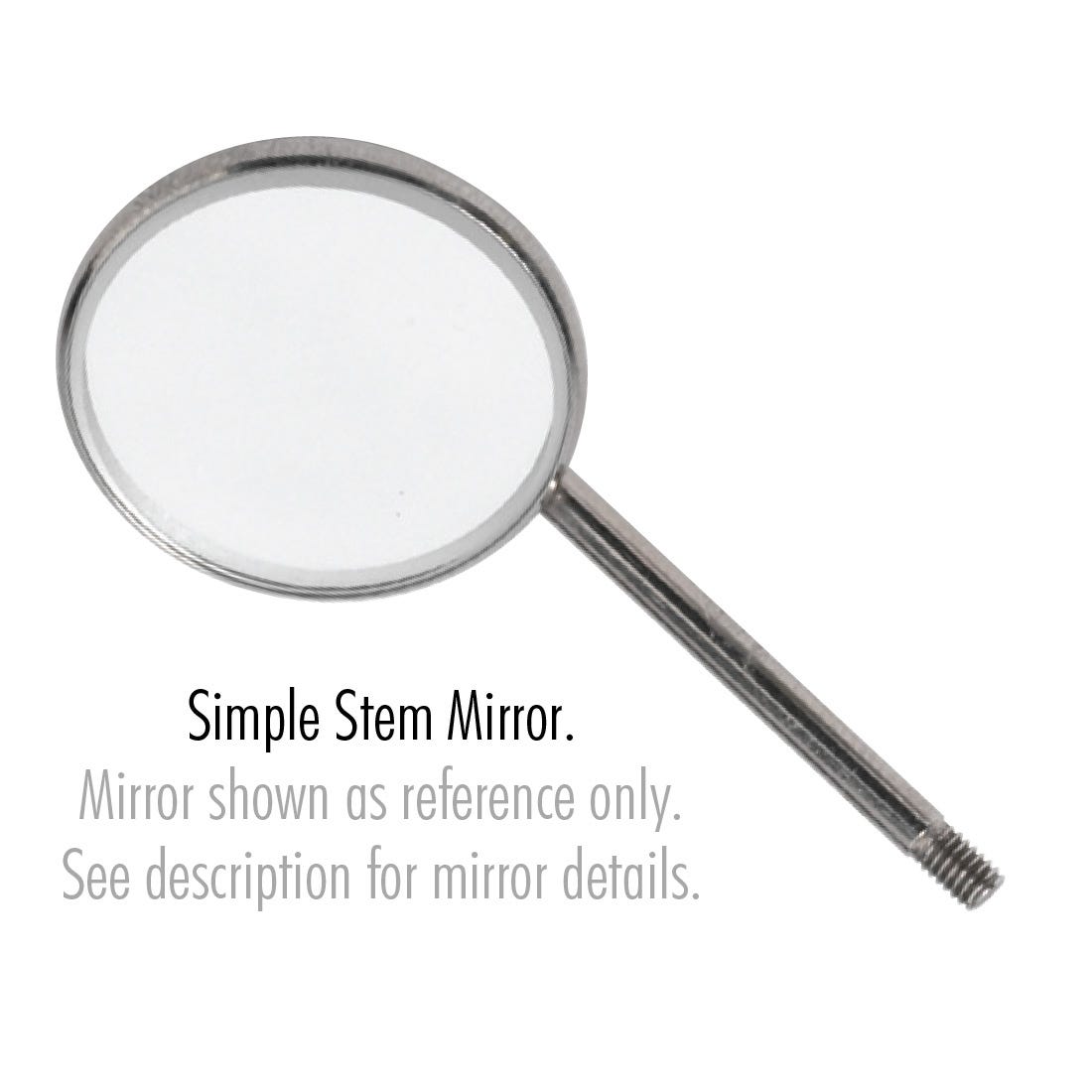 ACE Dental Mirror, simple stem, plane - Size 3