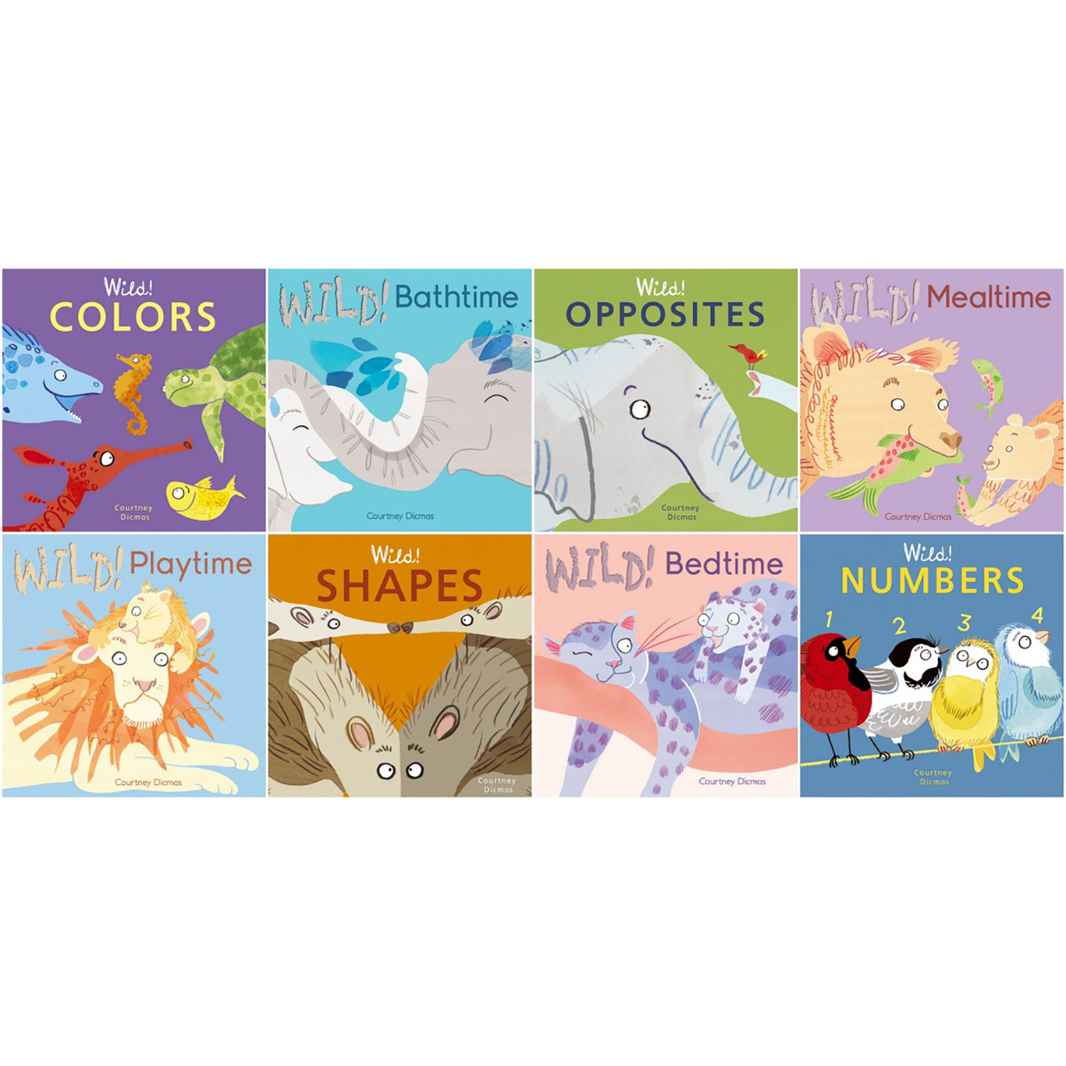 Child's Play Books Wild! Concepts Board Book Set 8-Book Set