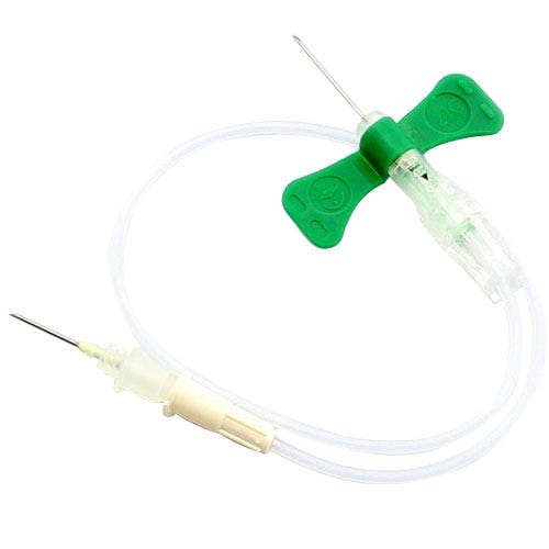 Vacutainer® Safety Blood Collection Set w/12" Tubing & Luer Adapter, Winged, 21ga x 3/4" - 50/Box