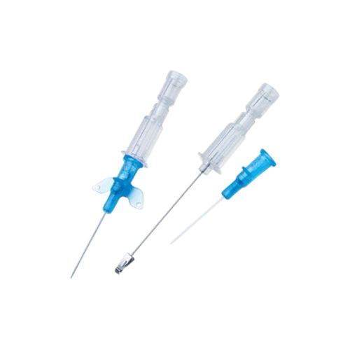 Introcan® Safety IV Winged/Catheter 24G x 3/4" Polyurethane - 200/Case