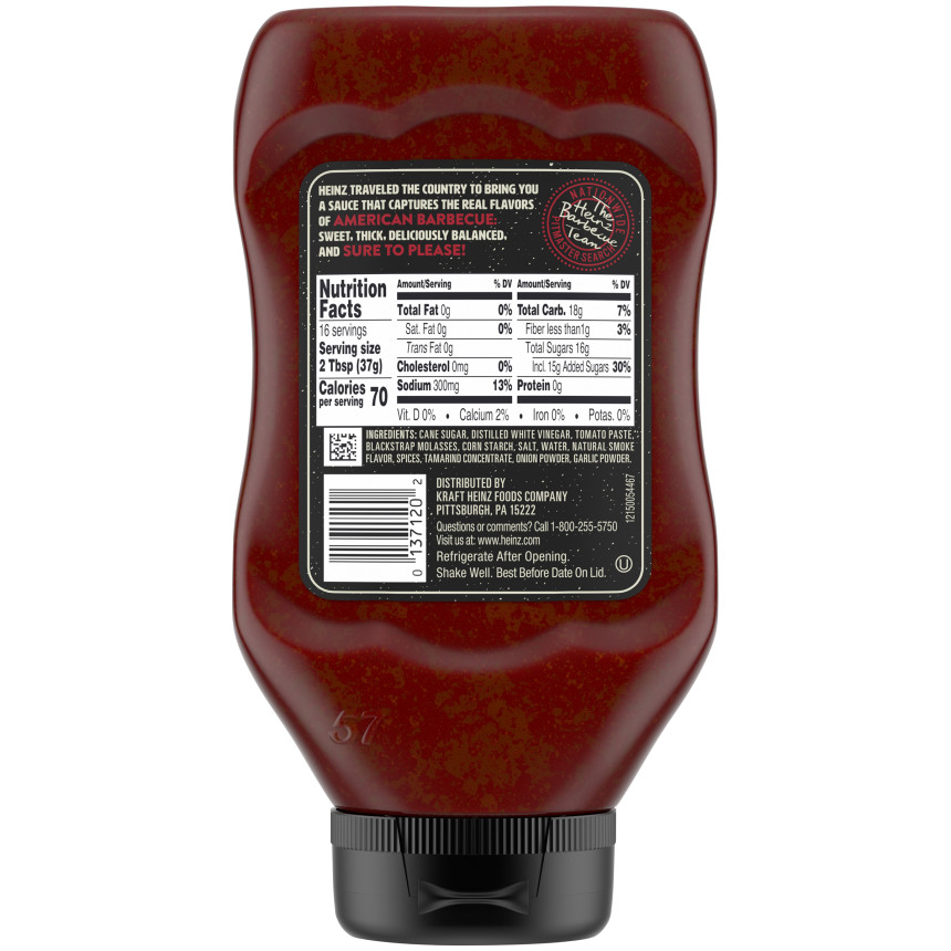 Heinz Heinz Original Sweet Thick Bbq Sauce Oz Bottle Heinz