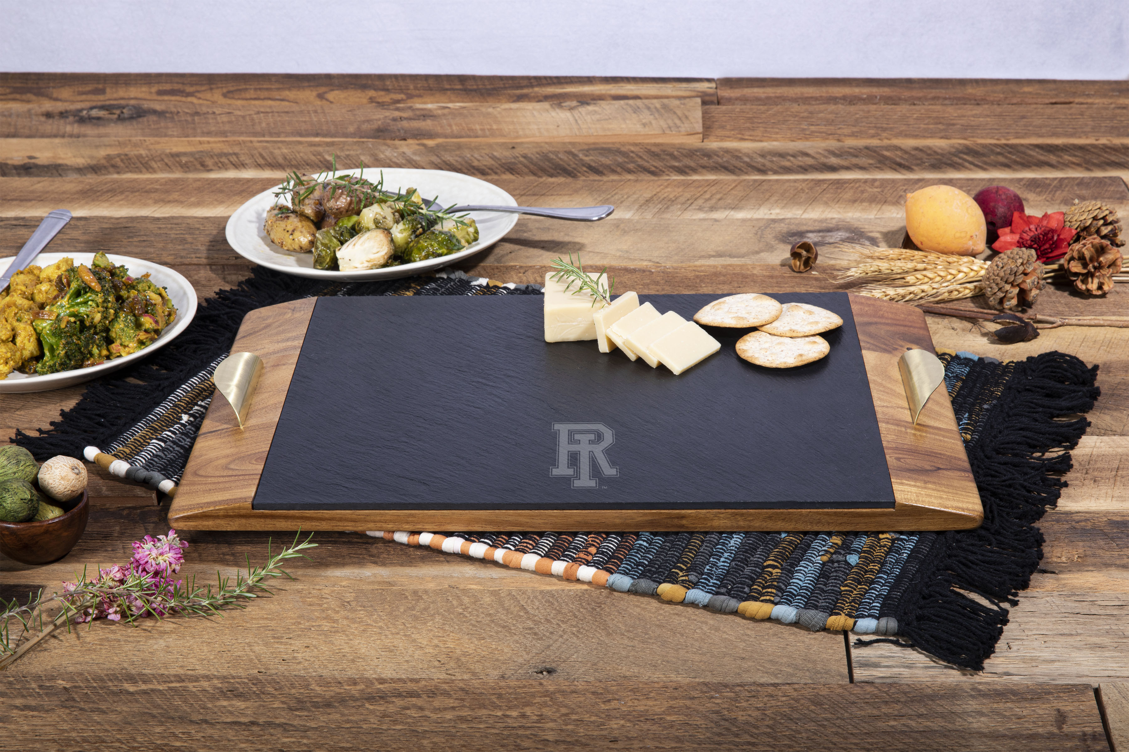 Rhode Island Rams - Covina Acacia and Slate Serving Tray