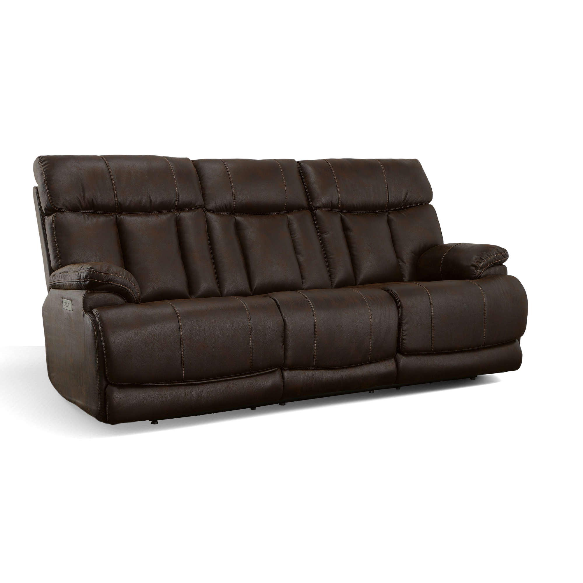 Flexsteel Clive Power Reclining Sofa with Power Headrests & Lumbar