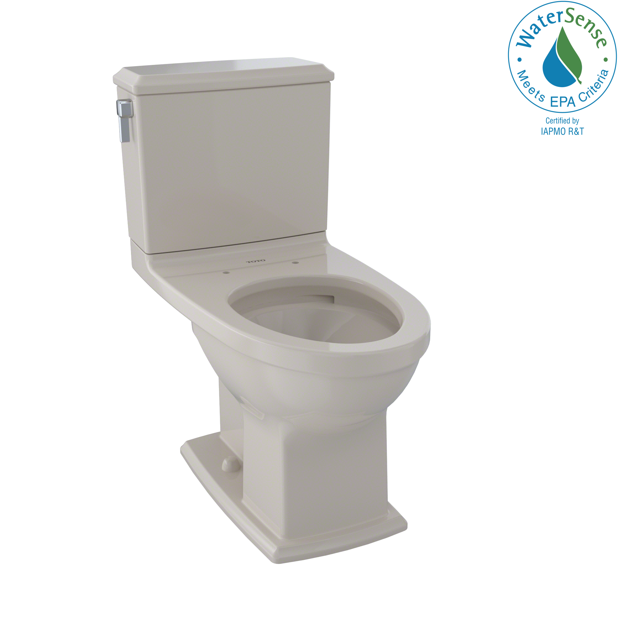 TOTO Connelly Two-Piece Elongated Dual-Max, Dual Flush 1.28 and 0.9 GPF Universal Height Toilet with CEFIONTECT, Bone, Vitreous China, CST494CEMFG#03