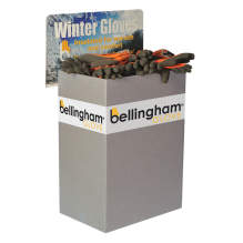 Bellingham BINWG3382 Wonder Grip® Insulated Gloves Cardboard Half Bin, 72 Pairs