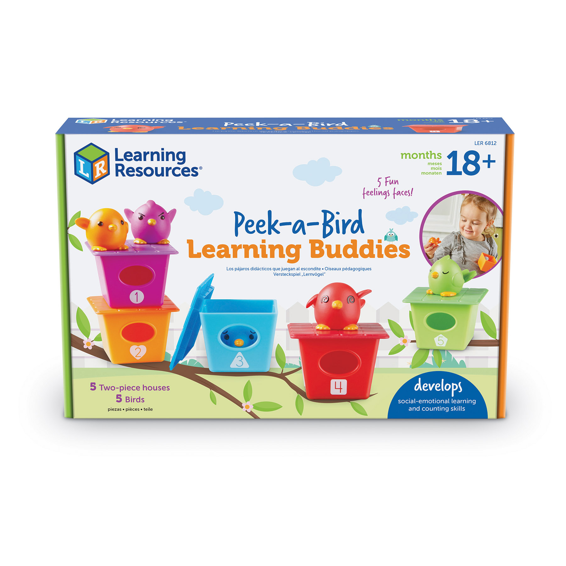 Learning Resources Peek-a-Bird Learning Buddies image number null
