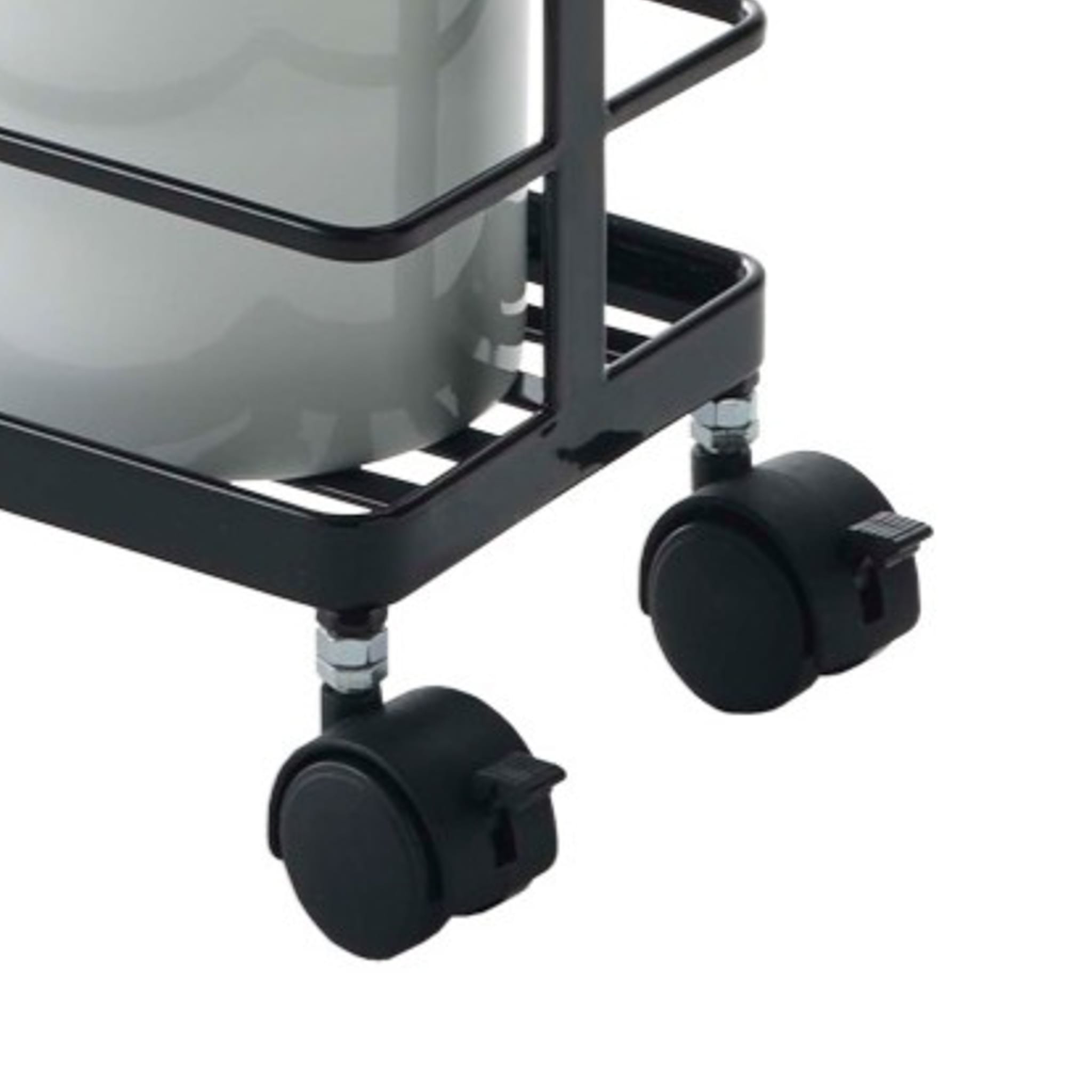 Schlanker Aufbewahrungswagen : Hängende Haken in Hülle und Fülle.