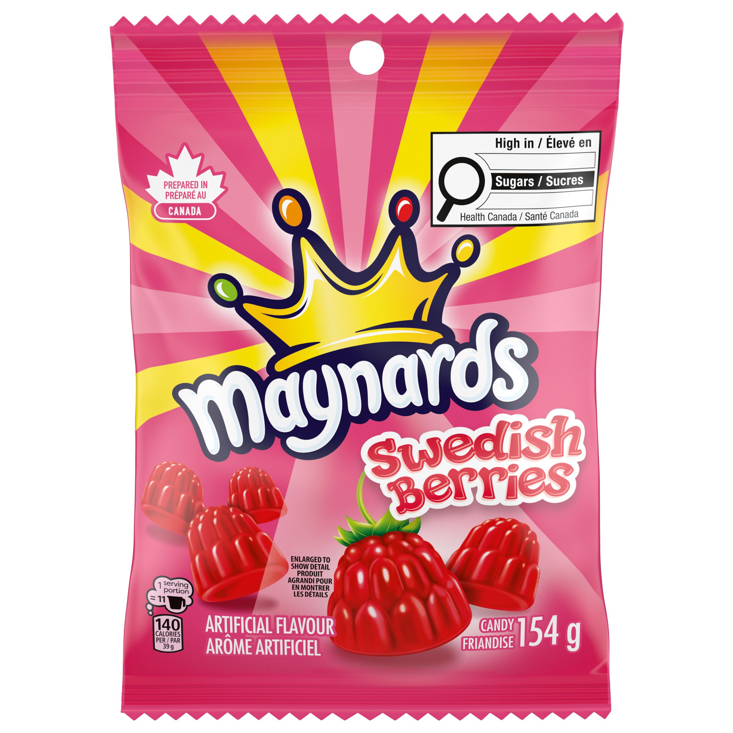 MAYNARDS SWEDISH BERRIES, bonbons gélifiés 154G-1