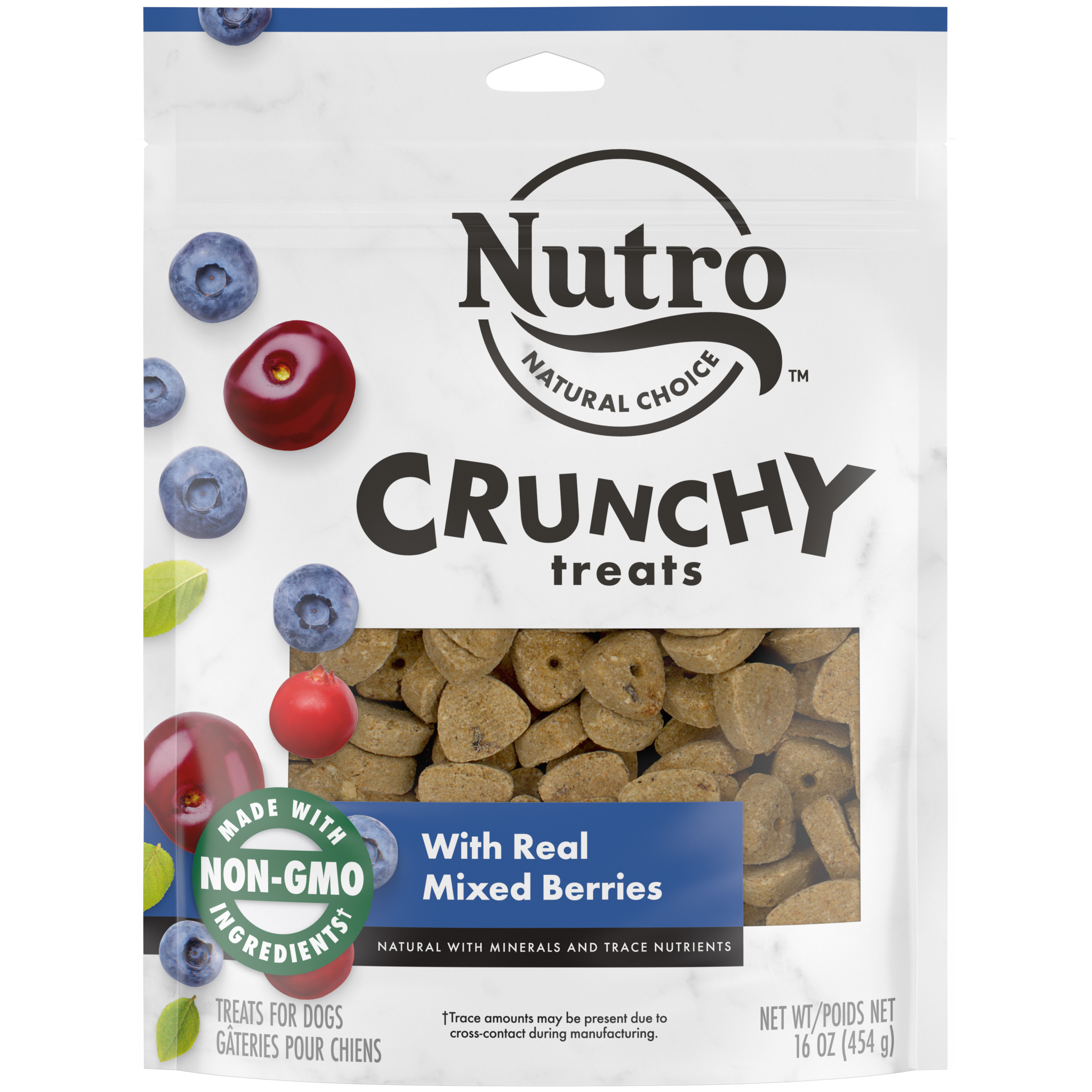 12/16 oz. Nutro Crunchy Treats Mixed Berry - Treats