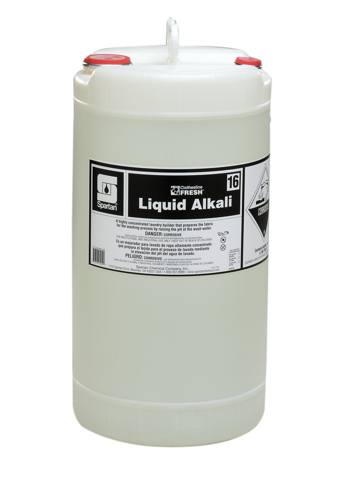 Spartan Chemical Company Clothesline Fresh Liquid Alkali 16, 15 GAL DRUM