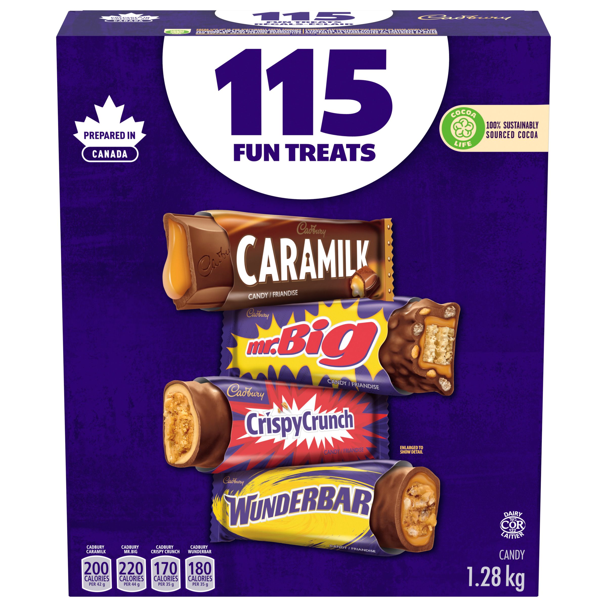 Cadbury Fun Treats Candy Assortment (115 Bars, 1.28 kg)-thumbnail-0