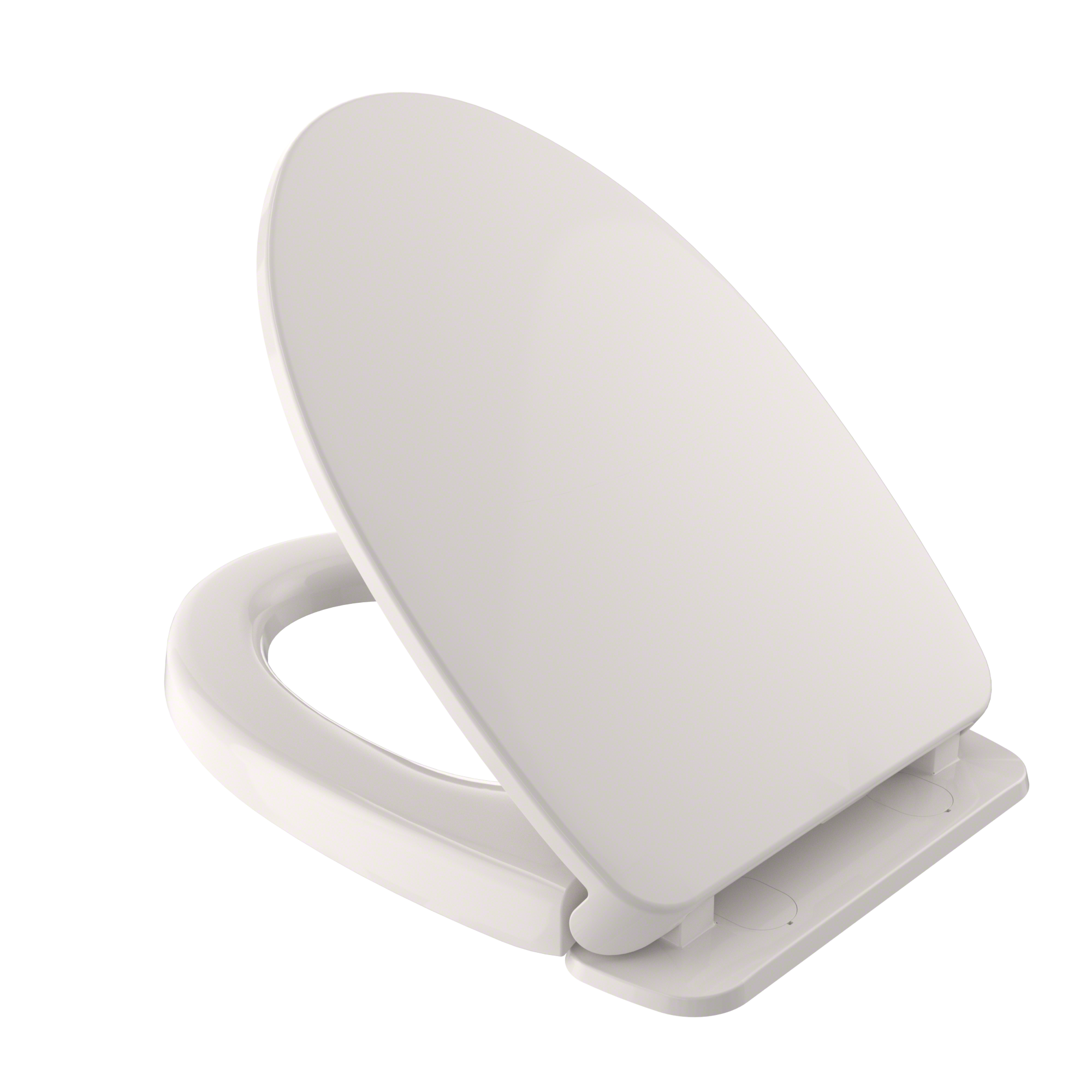 TOTO SoftClose Non Slamming, Slow Close Elongated Toilet Seat and Lid, Colonial White, Plastic, SS124#11