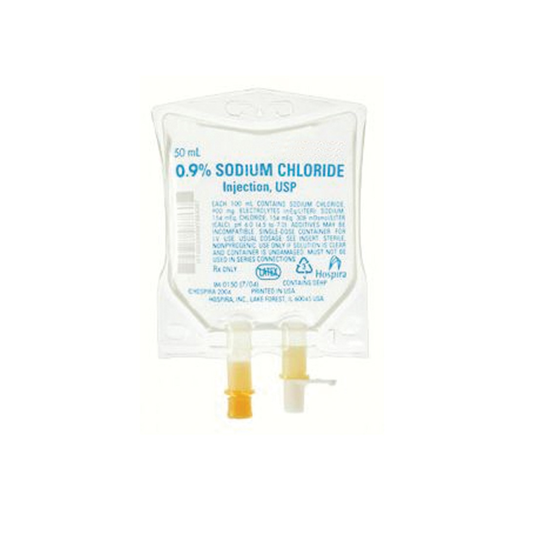 Sodium Chloride 0.9% 50ml INJ Lifecare -4/Pk