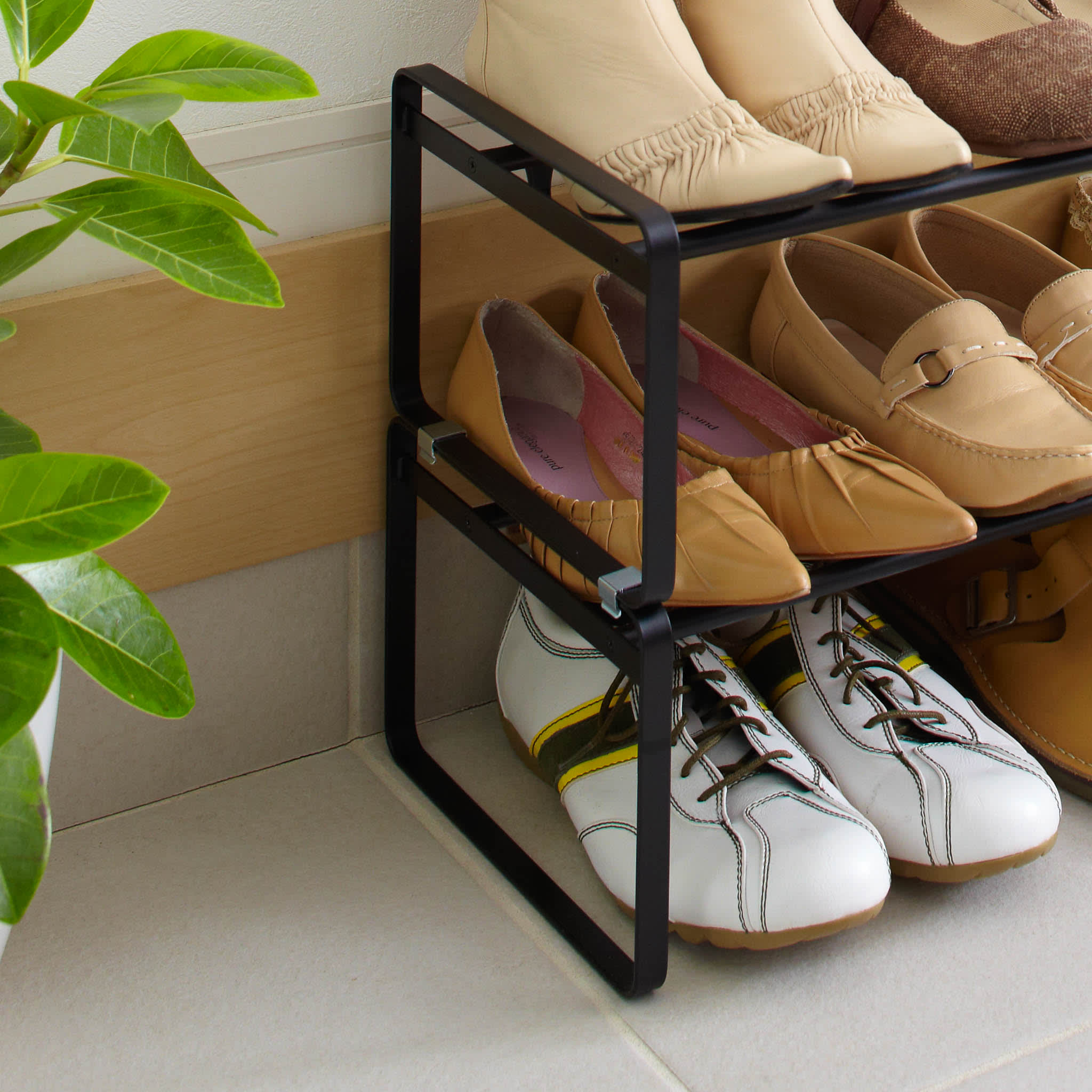 Extendable Shoe Rack : Stackable