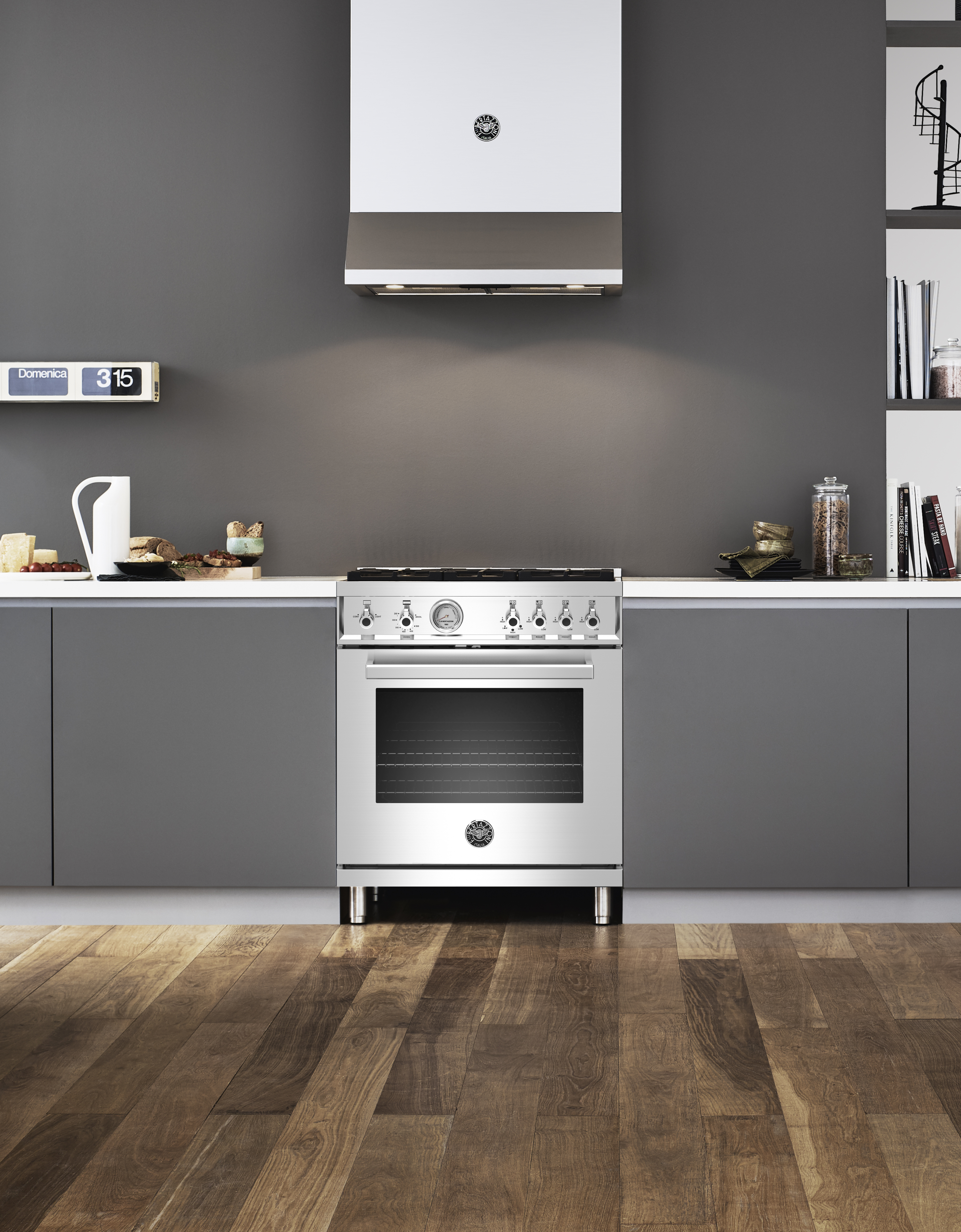 Bertazzoni 30" Professional Series range - Gas oven - 4 brass burners - LP version