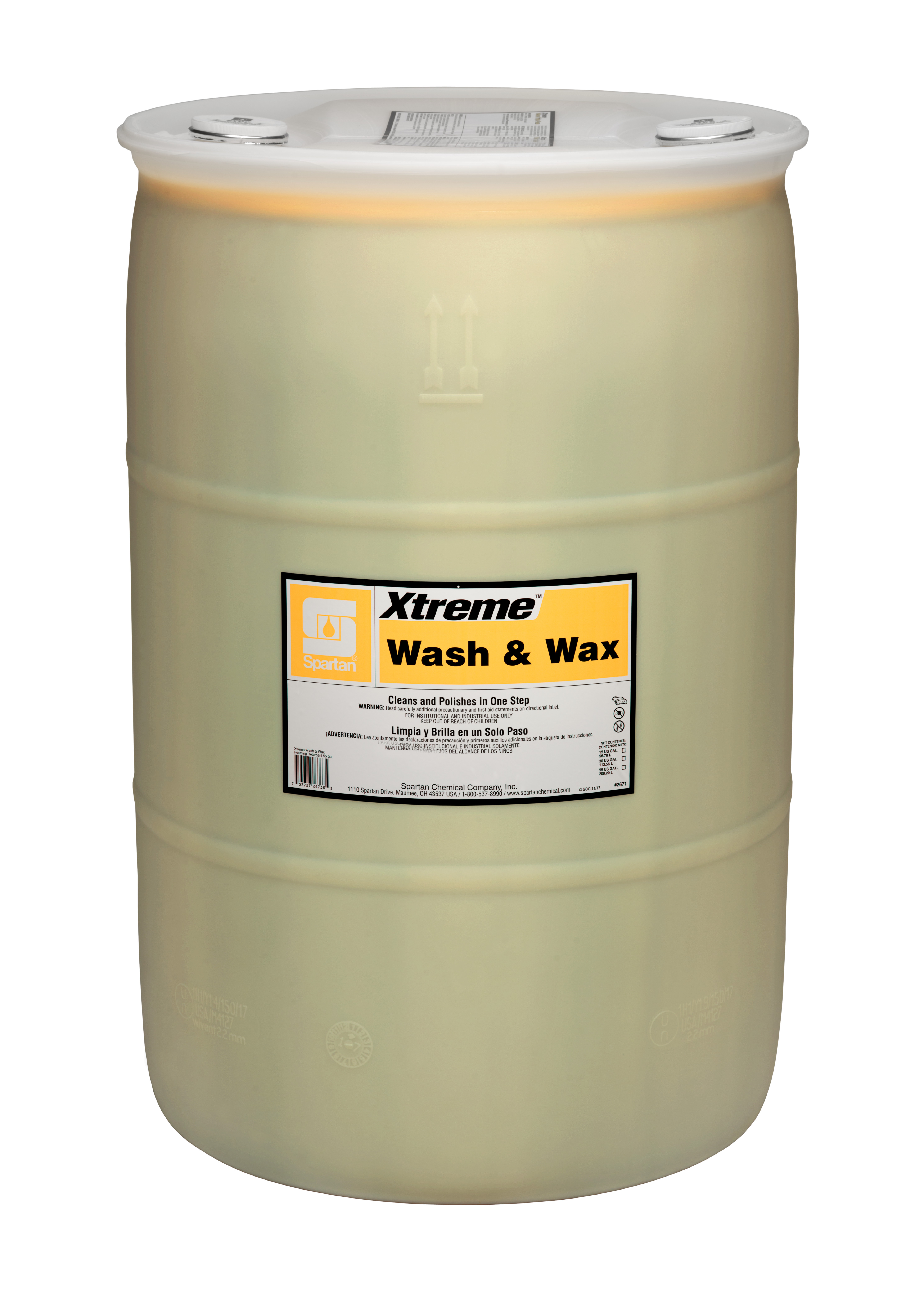 Spartan Chemical Company Xtreme Wash & Wax, 55 GAL DRUM