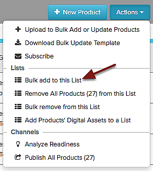 Adding products to your Simple List