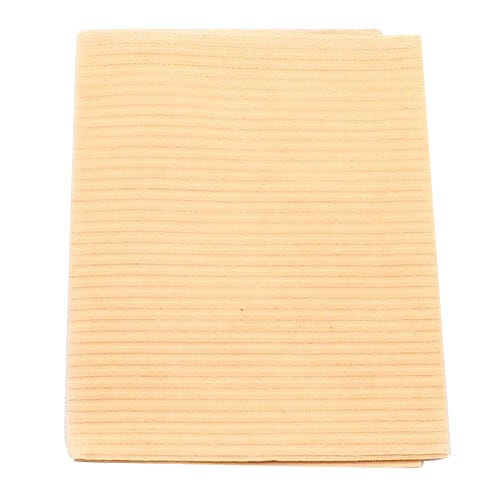 Polyback® Patient Towels, 3-Ply Tissue with Poly, 19" x 13", Peach - 500/Case