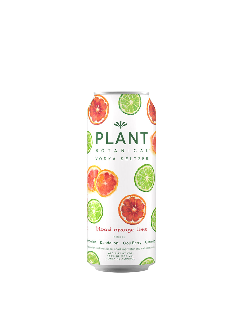PLANT BOTANICAL BLOOD ORANGE LIME BOTANICAL VODKA SELTZER