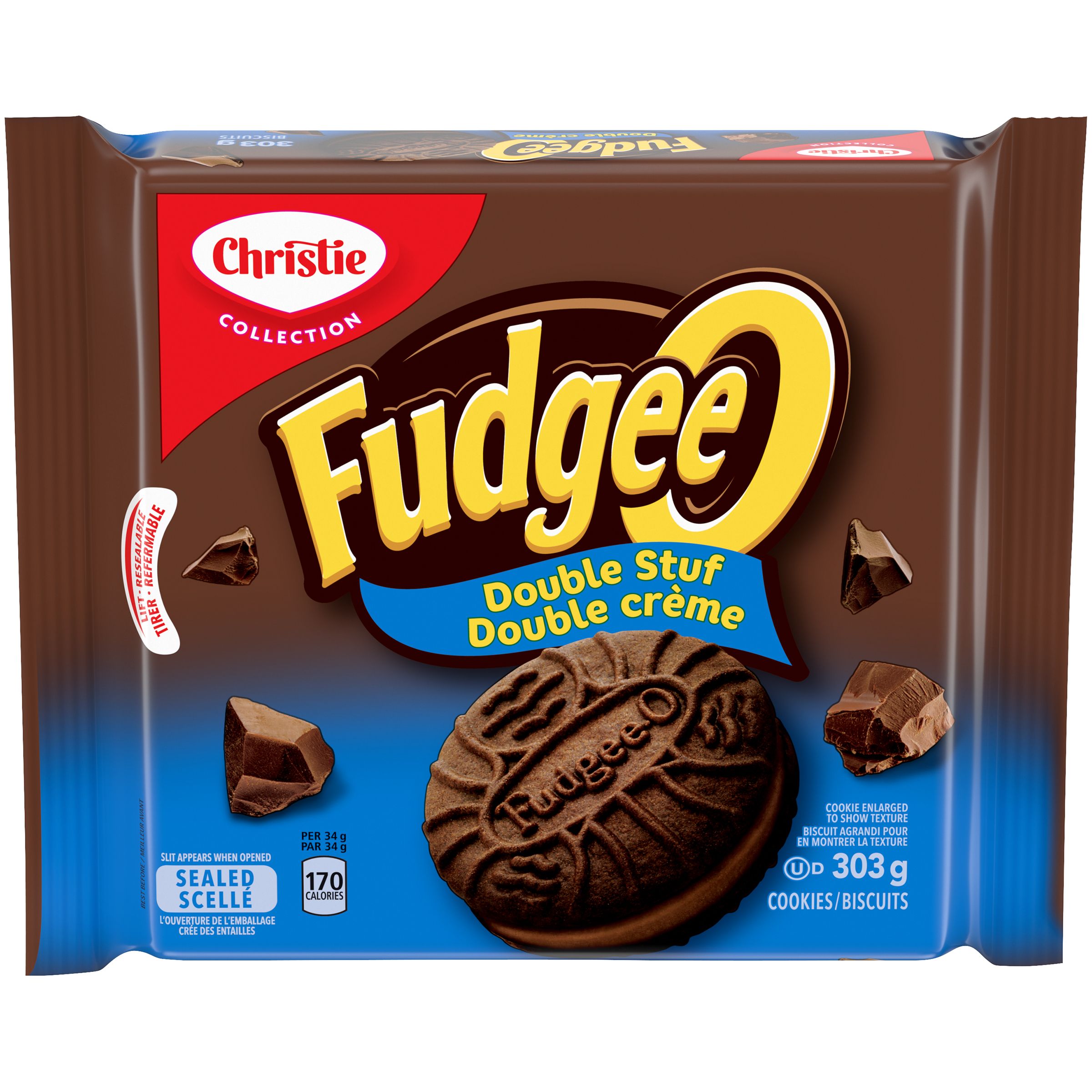 Fudgee-O Double Stuf Cookies 303 G