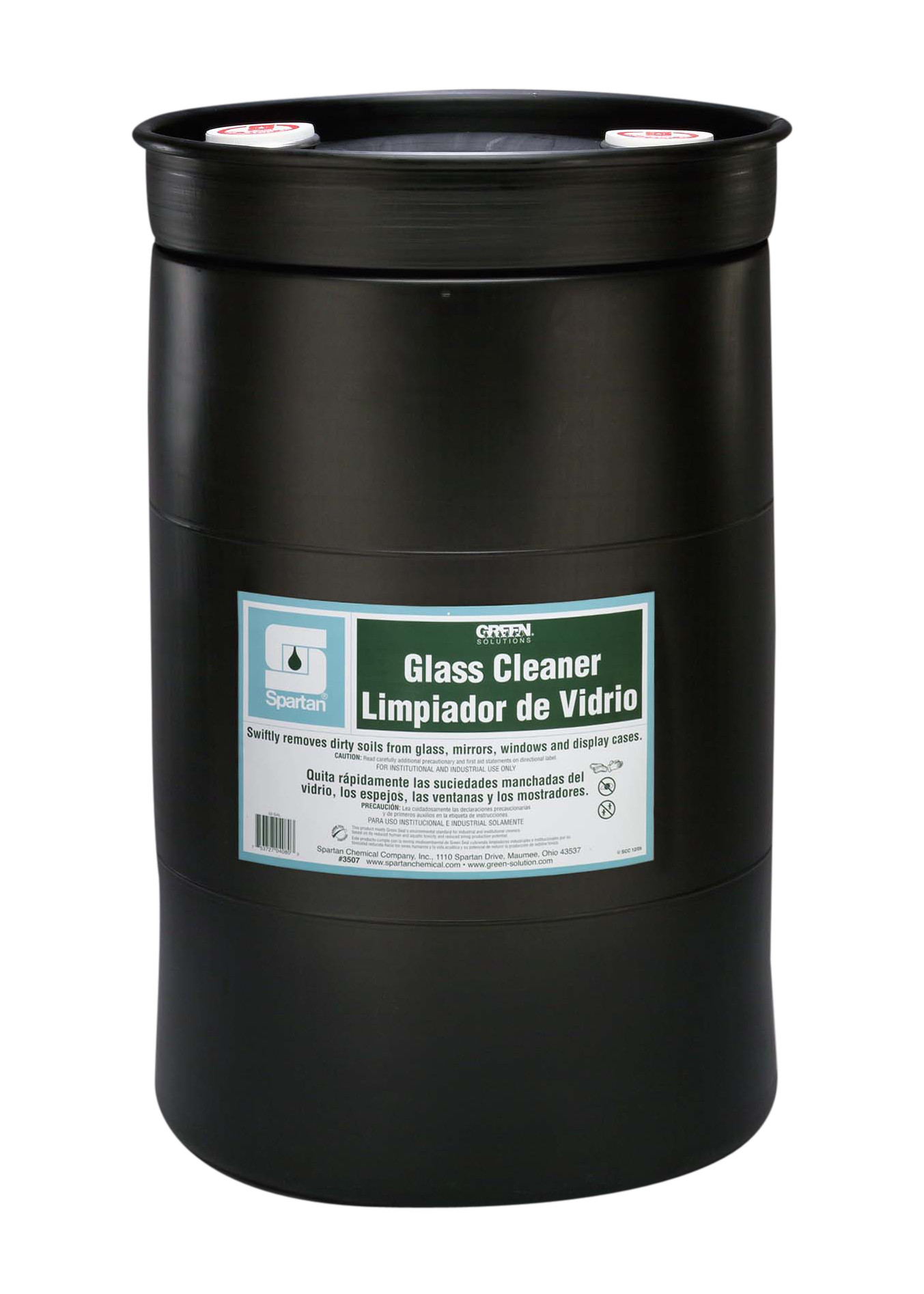 Spartan Chemical Company Green Solutions Glass Cleaner, 30 GAL DRUM
