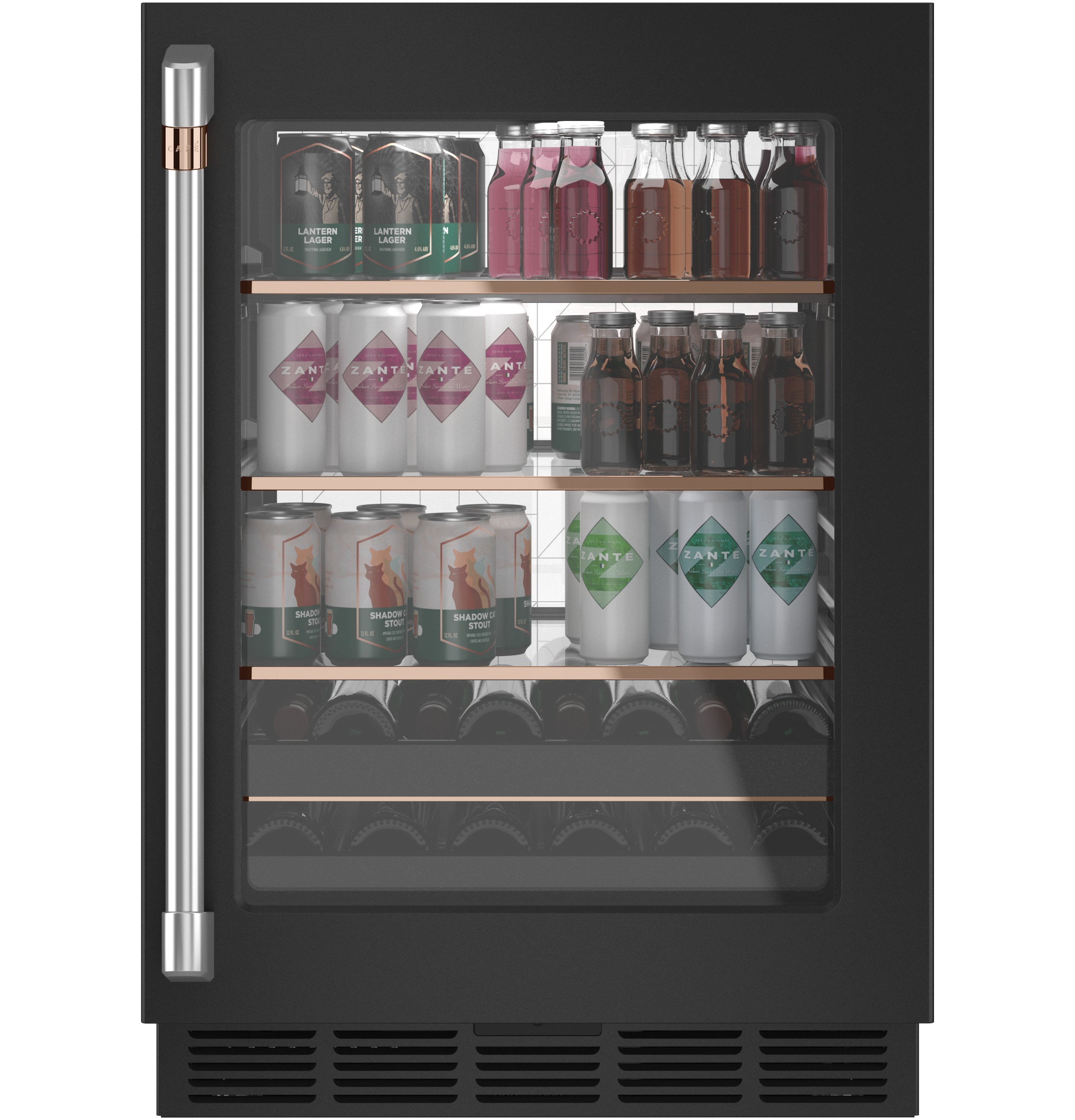 24" Width — B/I Capable — Elec Cntrls — 126 Cans,14 Bottles — QuickSpace™ Shelf — LED Light Wall — Magnum Bottle Shlvng — ENERGY STAR® Qualified — ADA Compliant — Connectable via built-in WiFi
