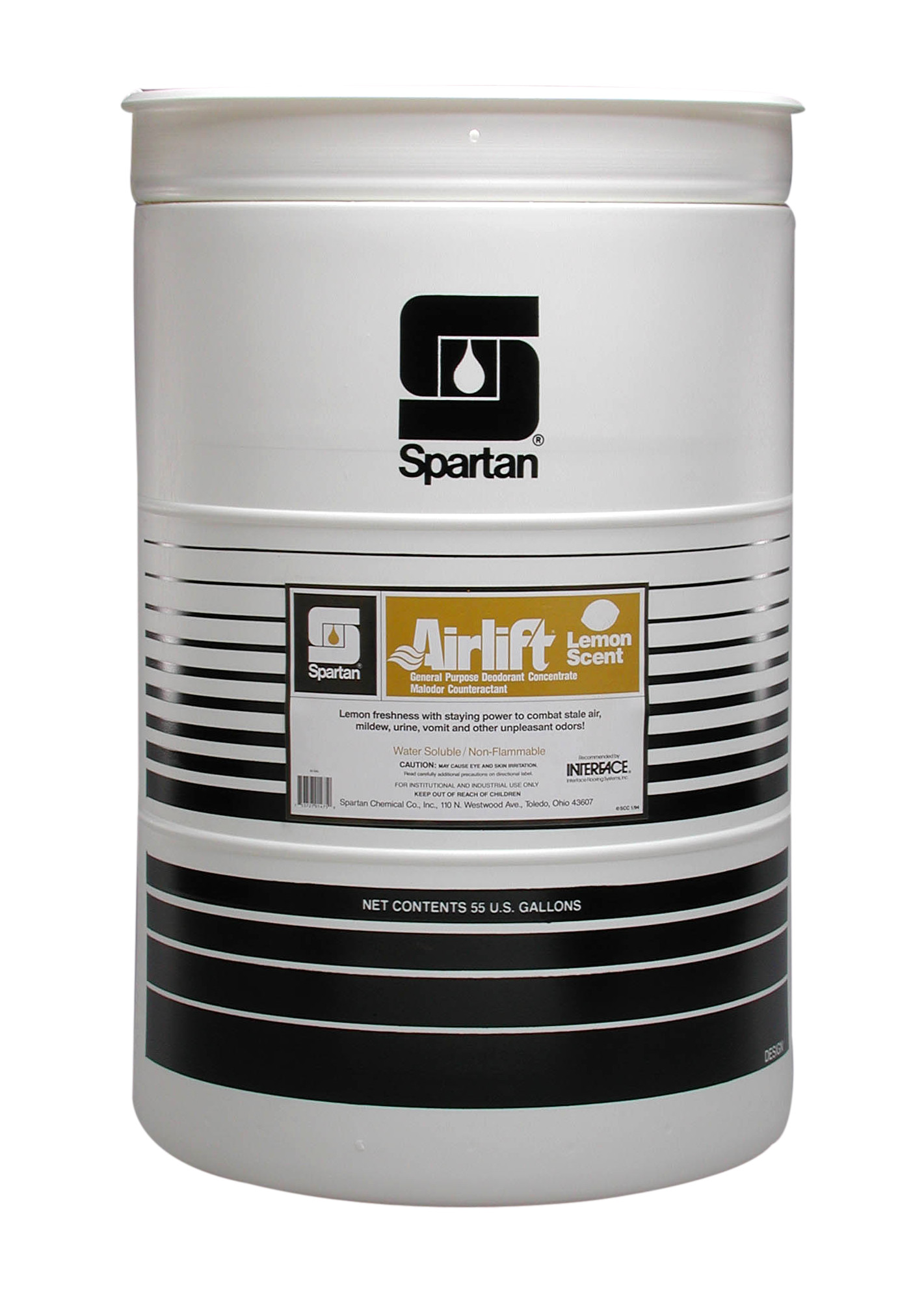 Spartan Chemical Company Airlift Lemon Scent, 55 GAL DRUM