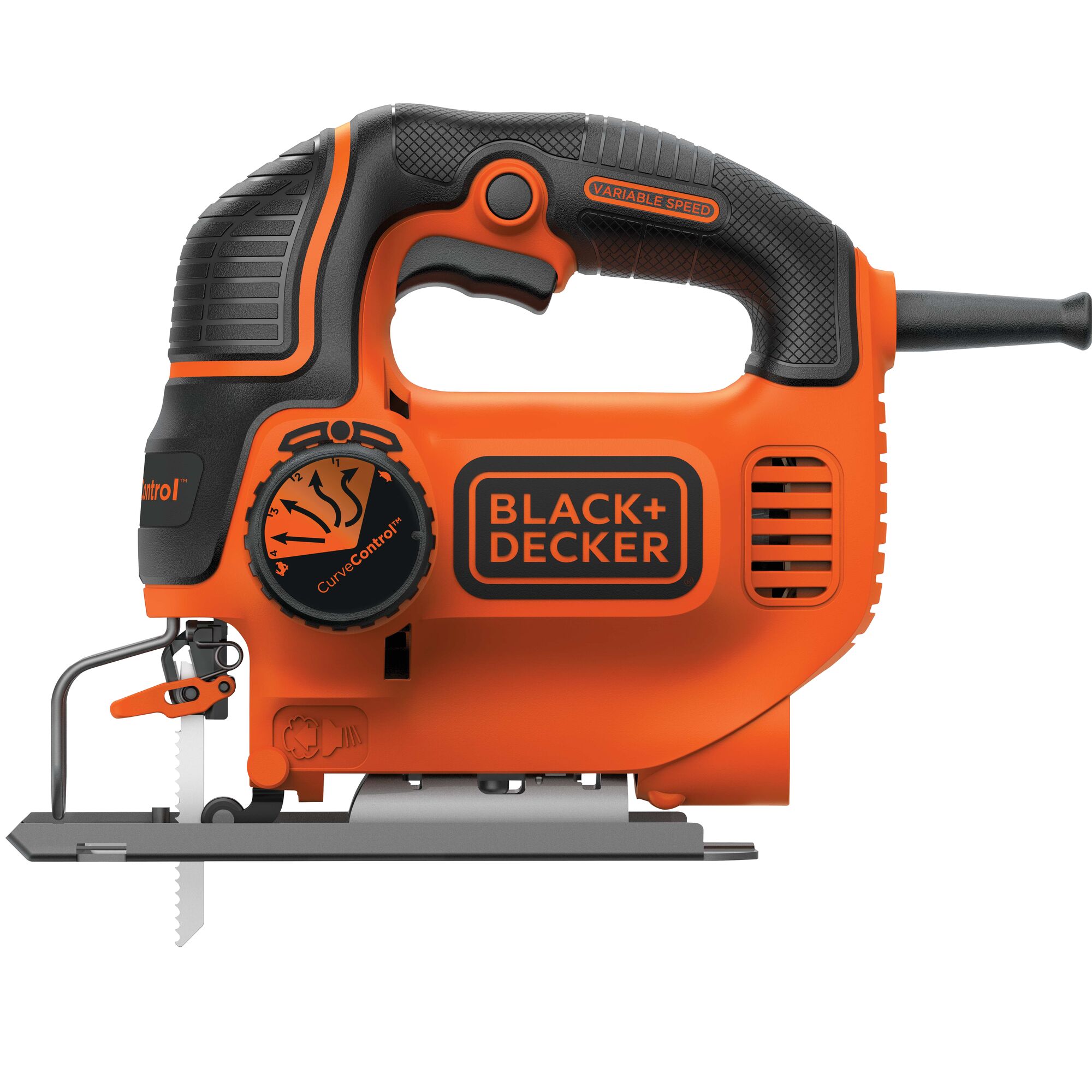 Right profile of black and decker jig saw smart select.