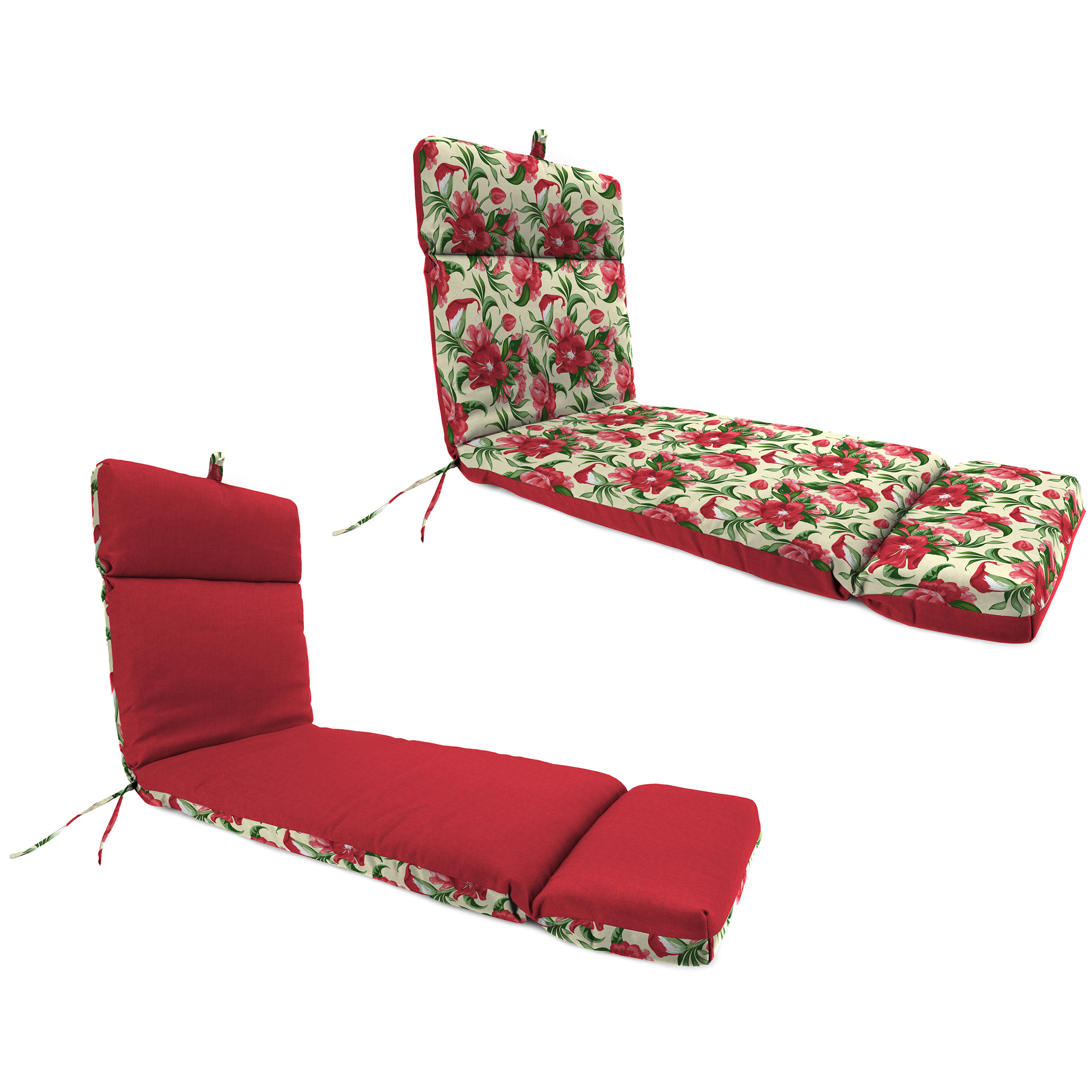 72" x 22" Outdoor Chaiselongue Kissen mit Bändern und Schlaufe - Bild 6 von 6