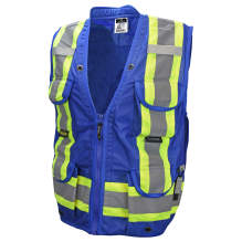 Radians SV030X-1 Heavy Duty 12-Pocket Cruiser Vest with Back Pouch X-Back