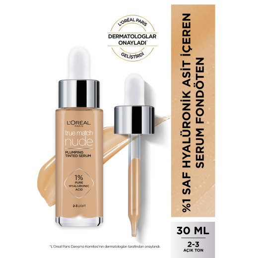 l'oréal paris true match nude fondöten serum 2-3 light