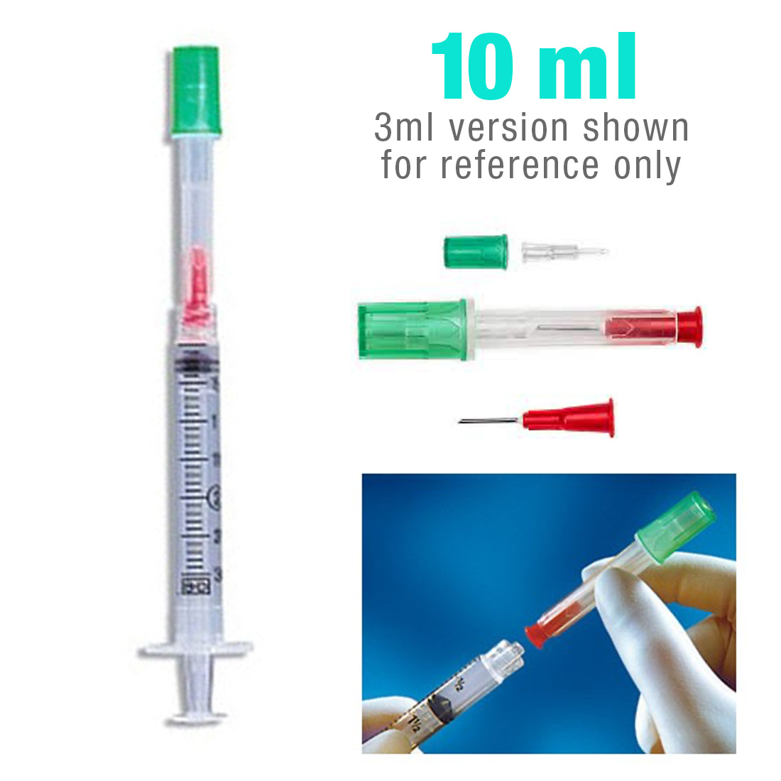 Interlink® Twinpak™ Syringe with Cannula, 10 mL - 100/Box