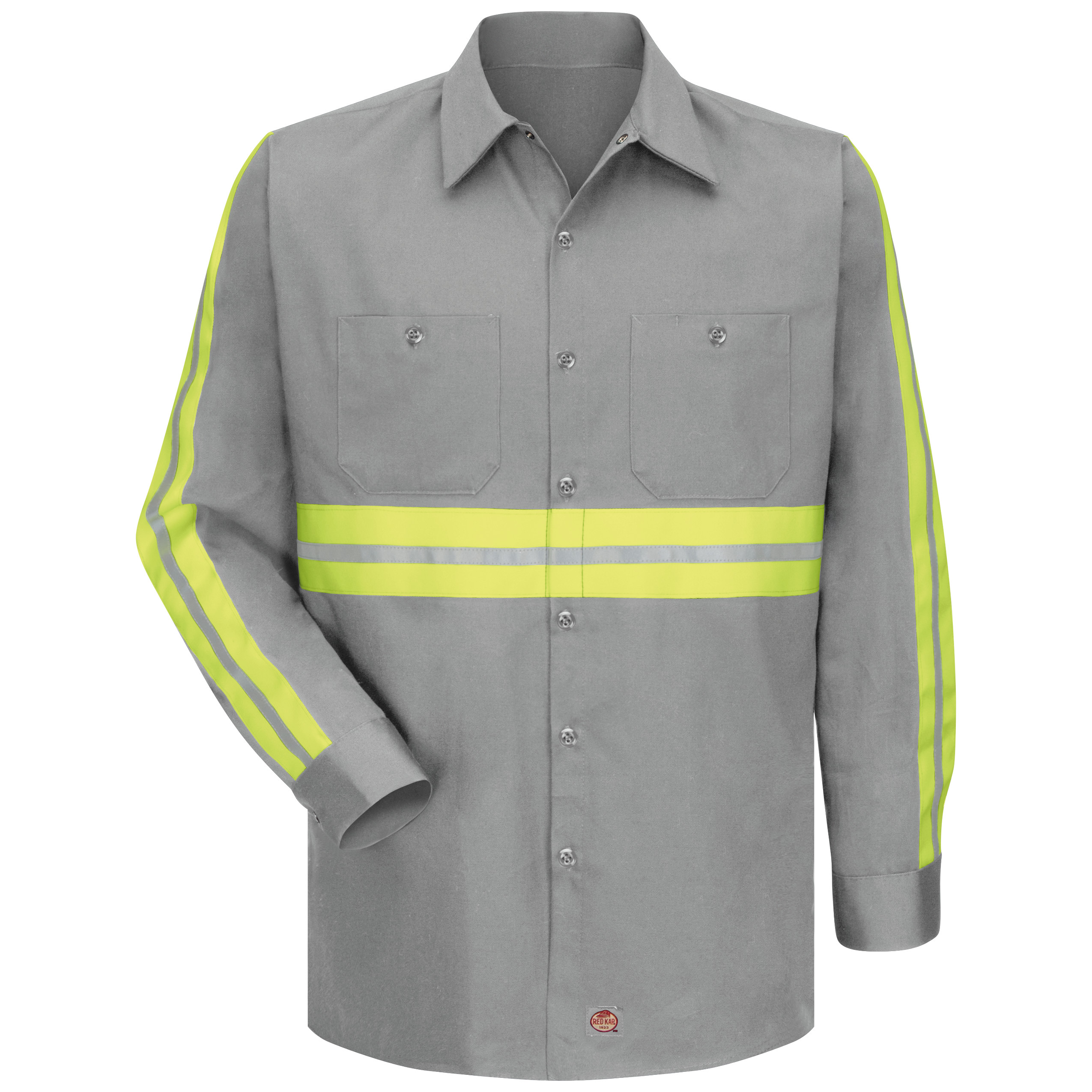 Picture of Red Kap® SC30-EHV-6.4 Long Sleeve Enhanced Visibility Cotton Work Shirt